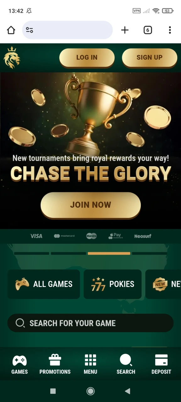 Visit the Richard Casino website to download the app.