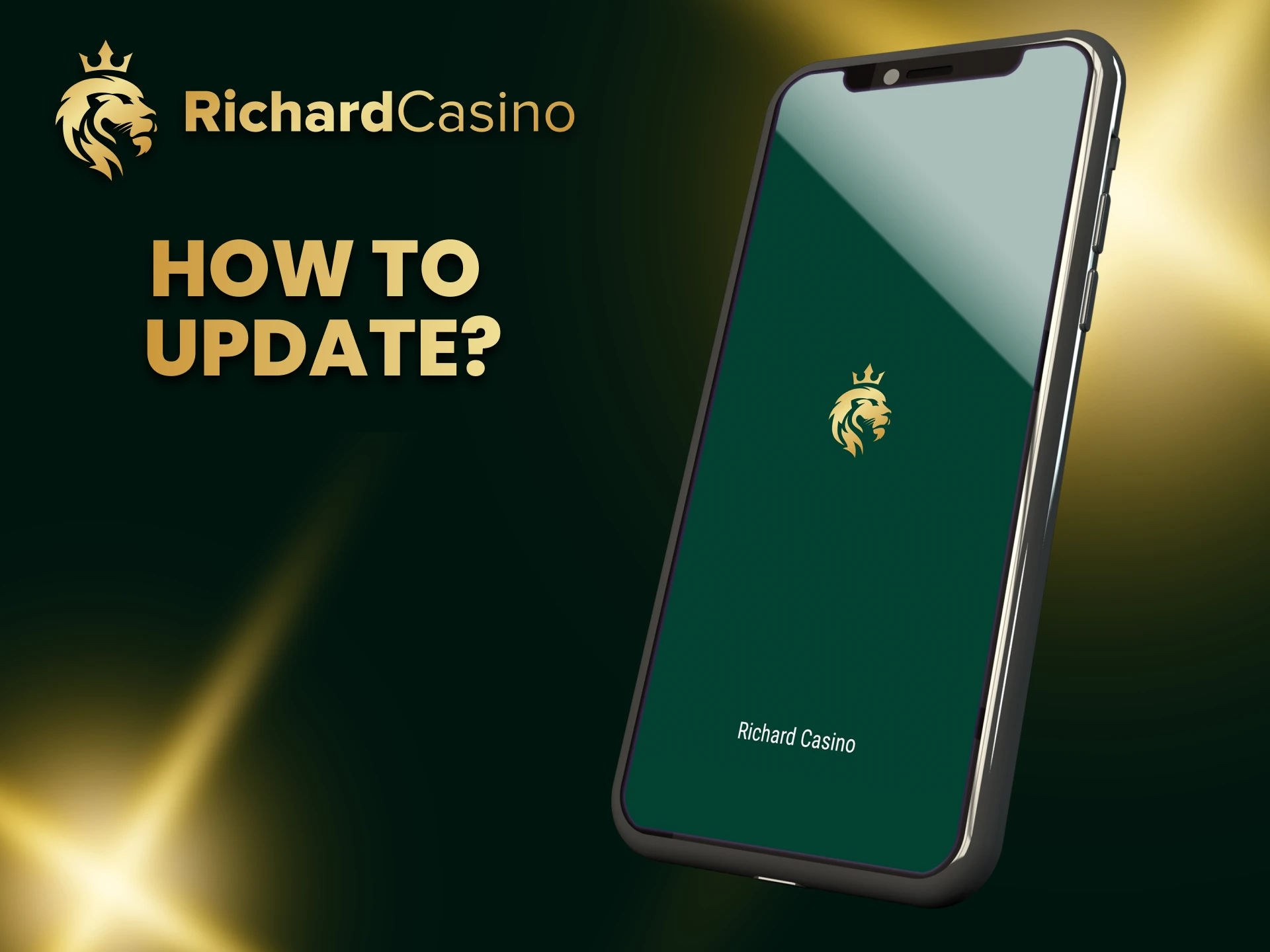 Richard Casino app updates automatically.