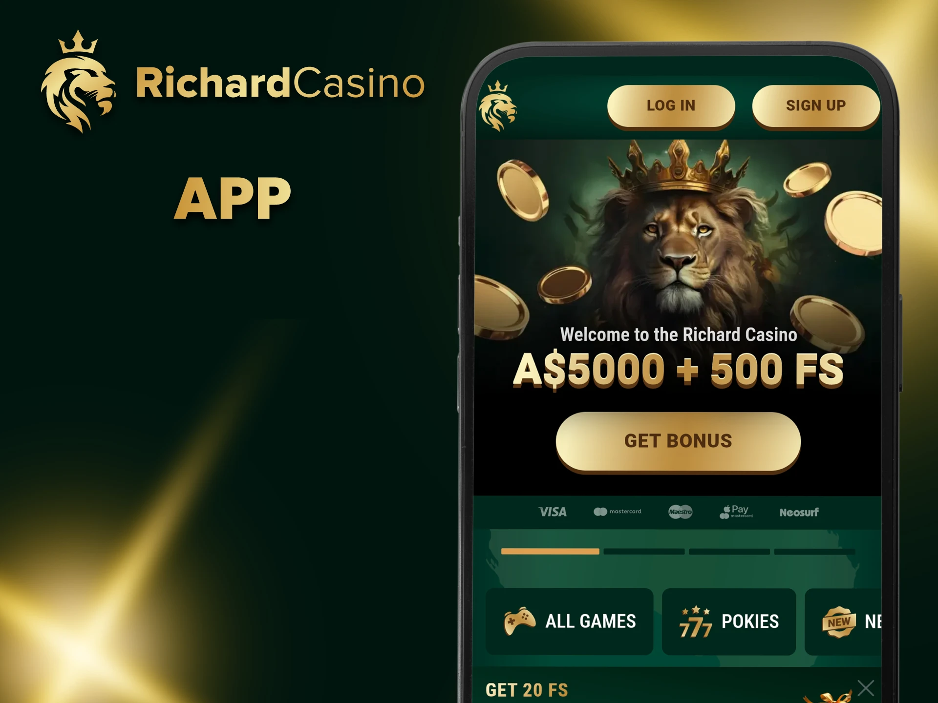 Download the Richard Casino app.