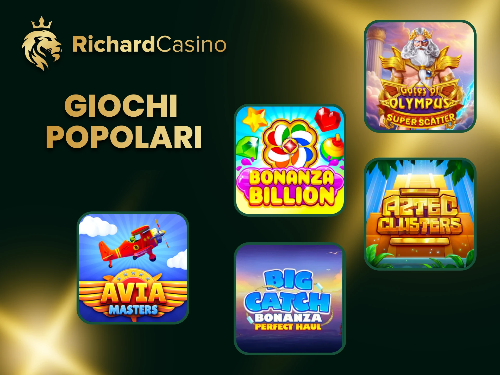 Al Richard Casino troverai molti giochi popolari.