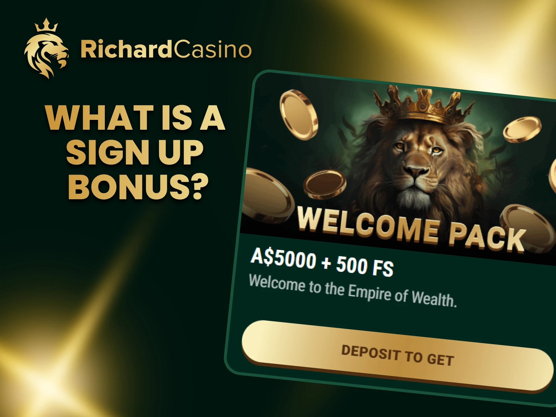 We will tell you about the welcome bonuses at Richard Casino.