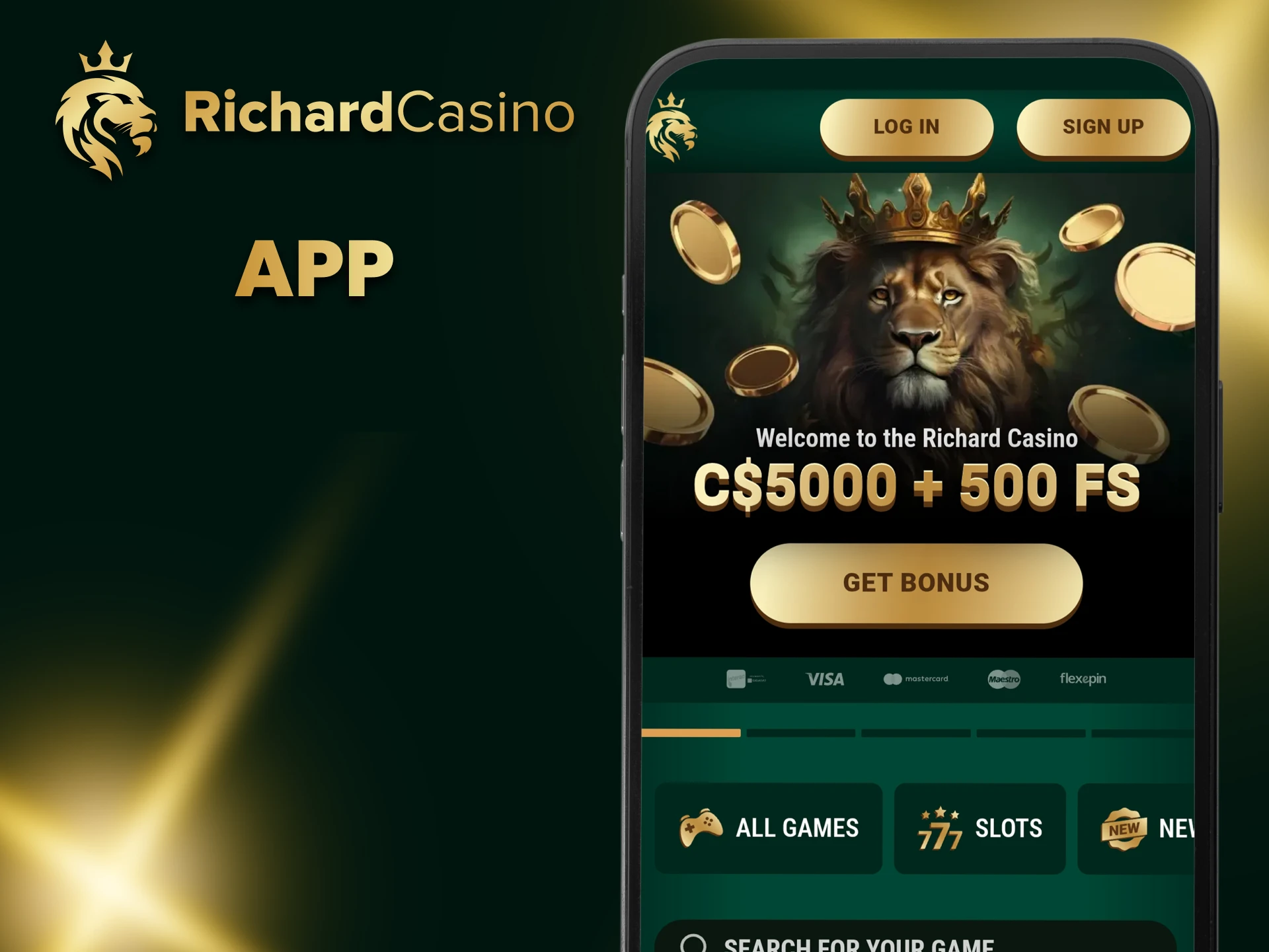 Download the Richard Casino app.